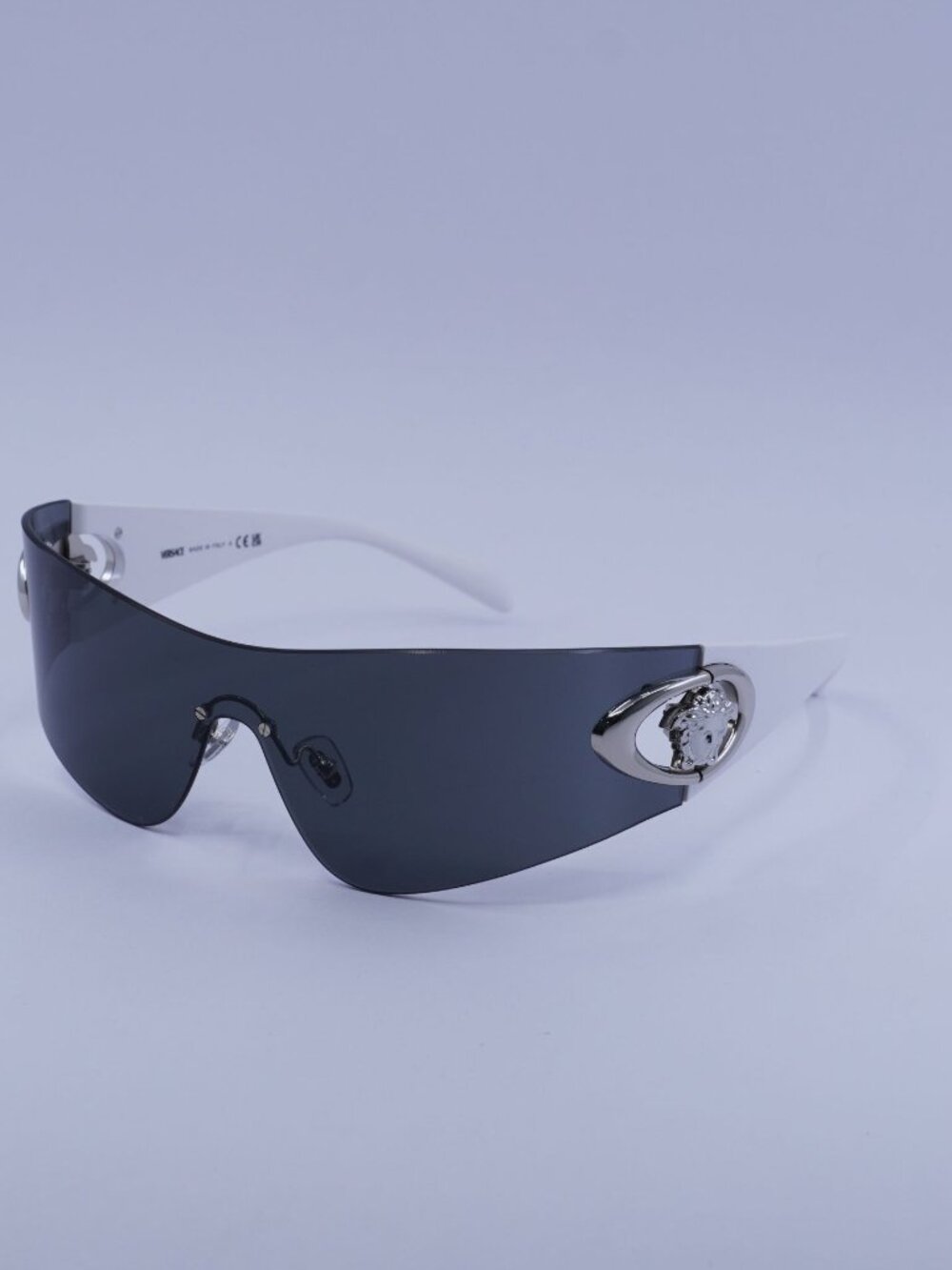Versace VE2280 1000/87 Sunglasses White Shield Frame